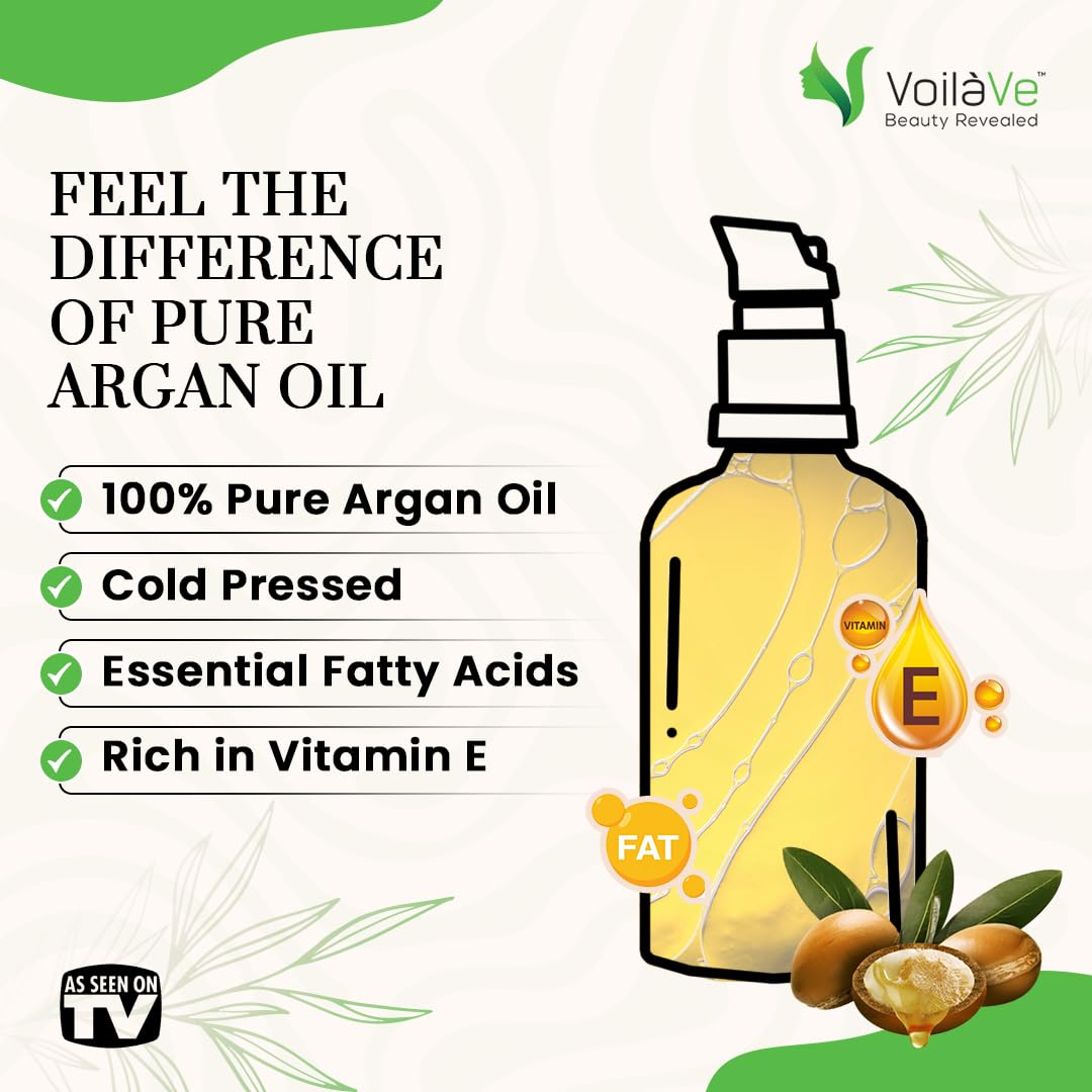 VoilaVe huile d'argan visage hydrate en profondeur et éclat naturel.