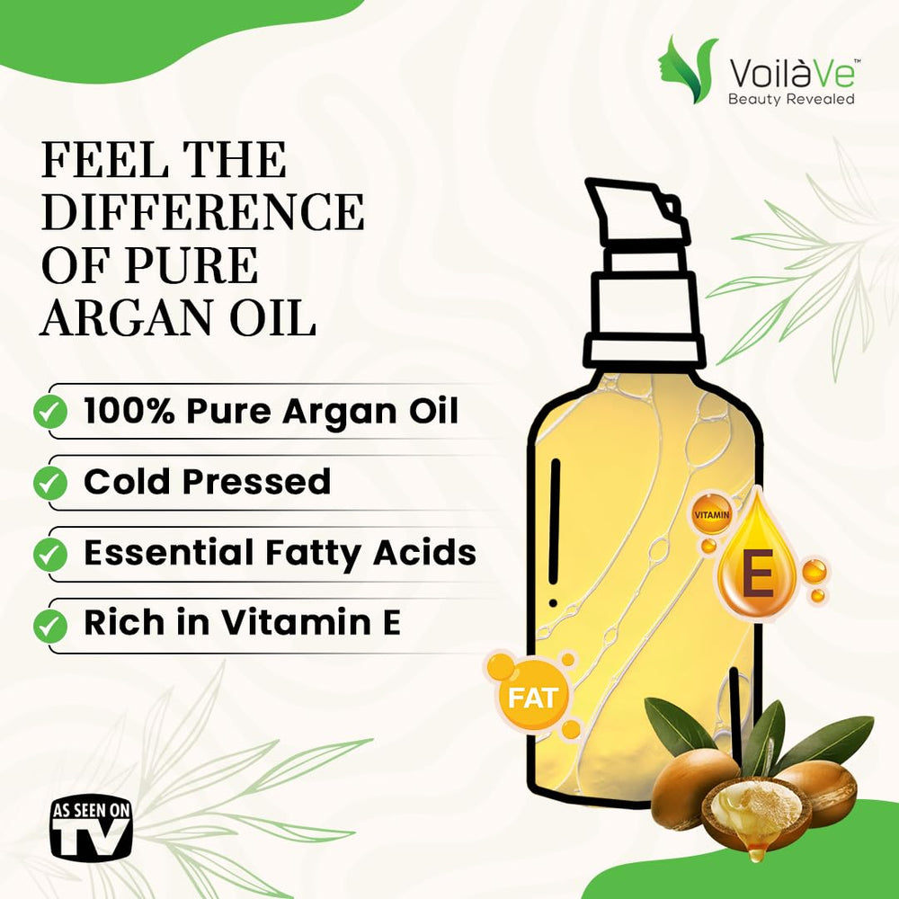 VoilaVe huile d'argan visage hydrate en profondeur et éclat naturel.