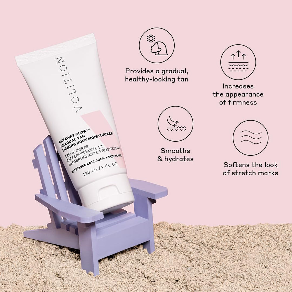 Volition Getaway Glow image montrant un massage circulaire pendant l’application