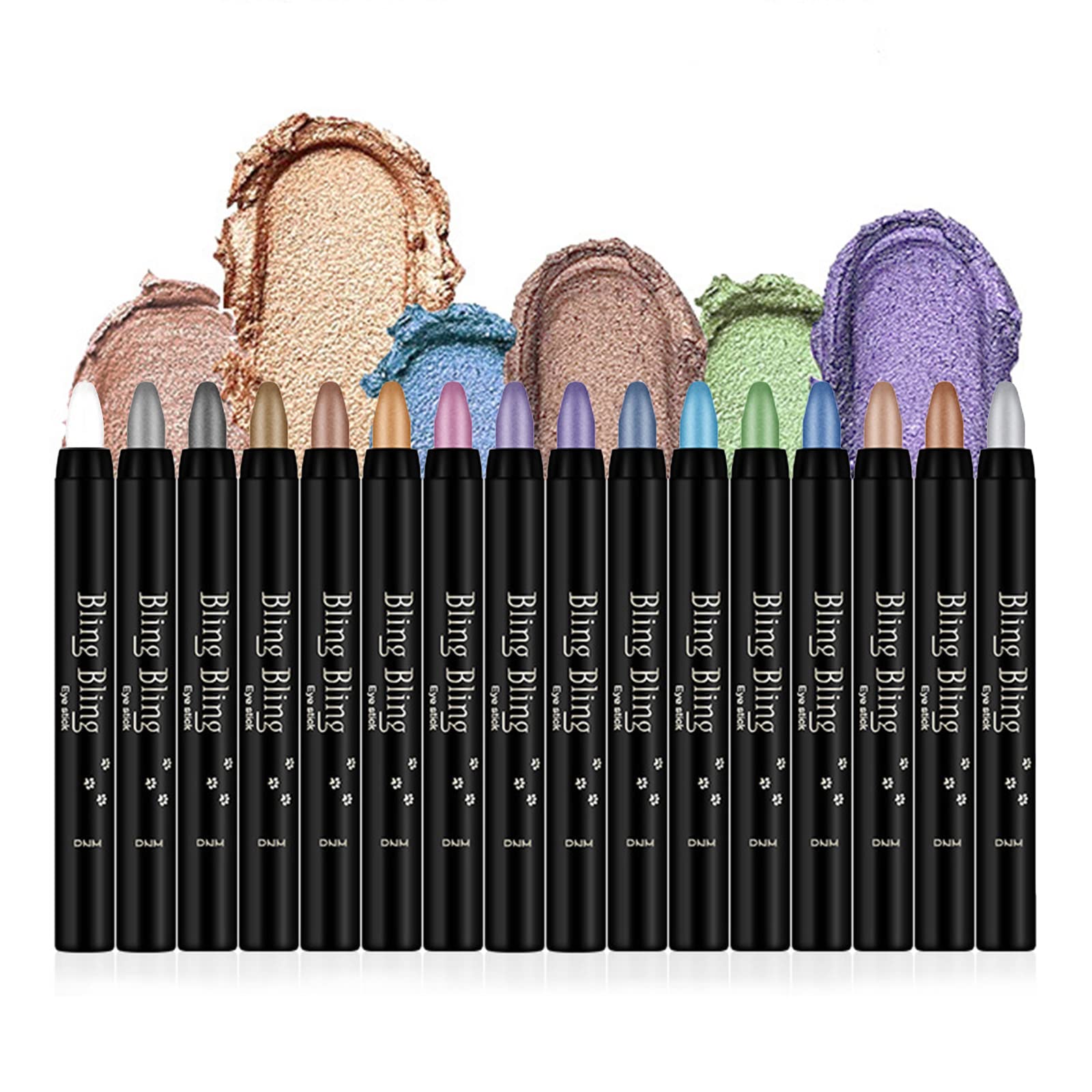 VolksRose Crayons Ombres Crème 16 Couleurs, regard éclatant et longue tenue.