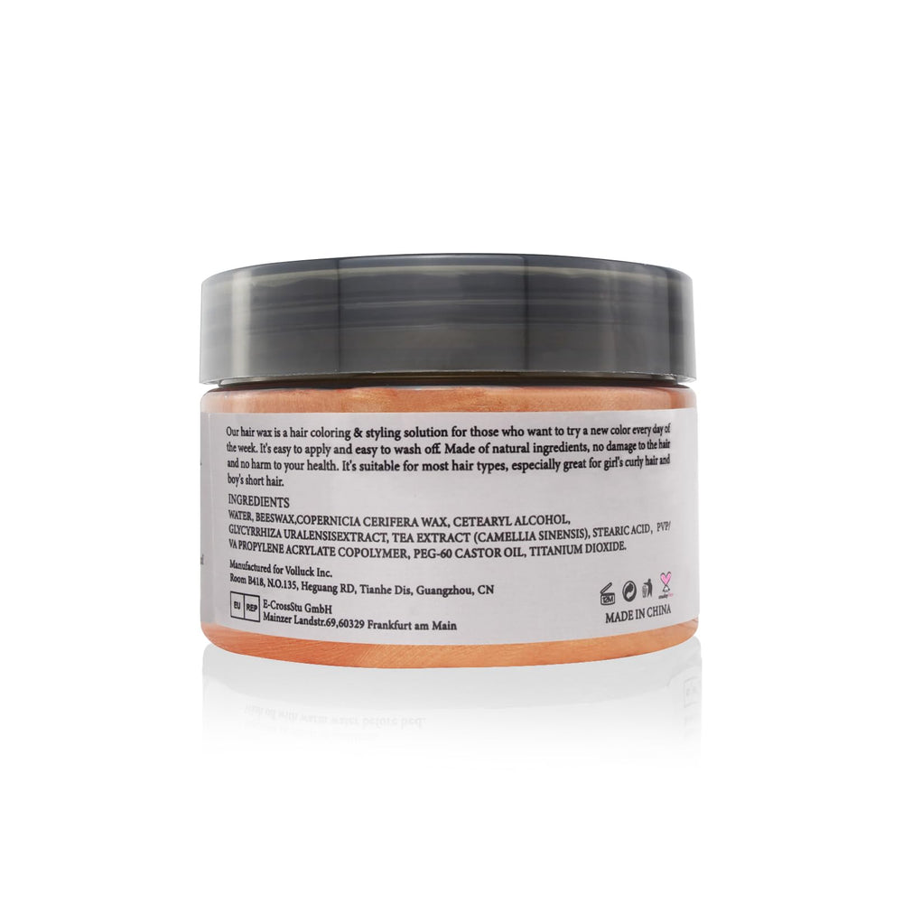 VOLLUCK cire orange pour cosplay ou fête comme look temporaire et audacieux.