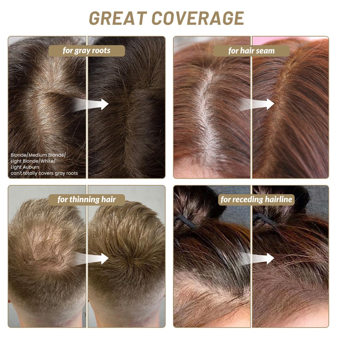 VOLLUCK poudre cheveux minces effet plume volume visuel