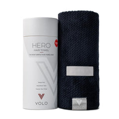 VOLO Hero serviette cheveux Nanoweave pour séchage rapide et frisottis maîtrisés.