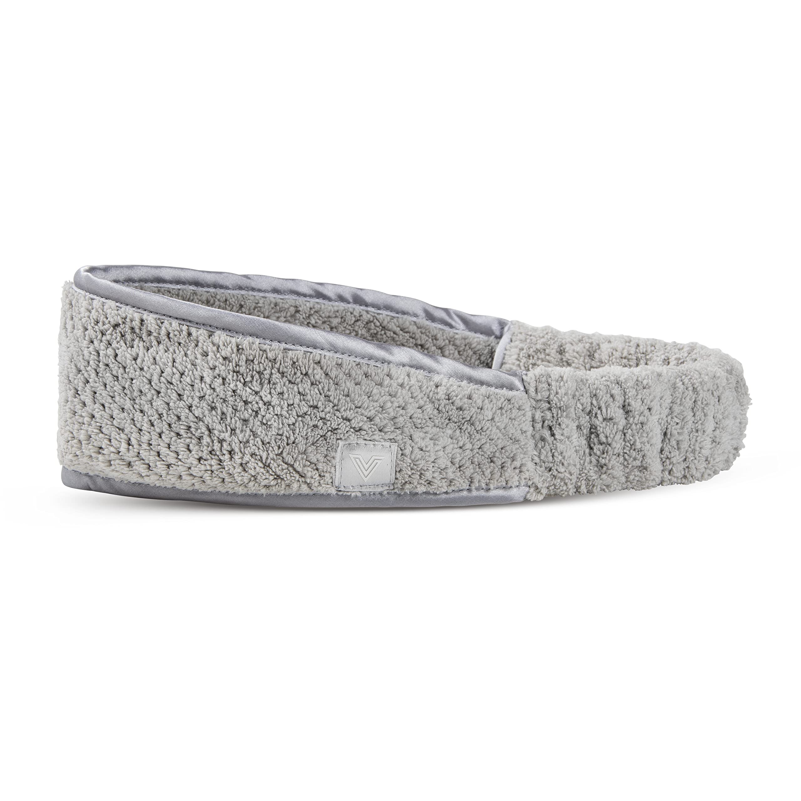 VOLO Luna Gray bandeau spa douceur pour cheveux protégés et confort premium.