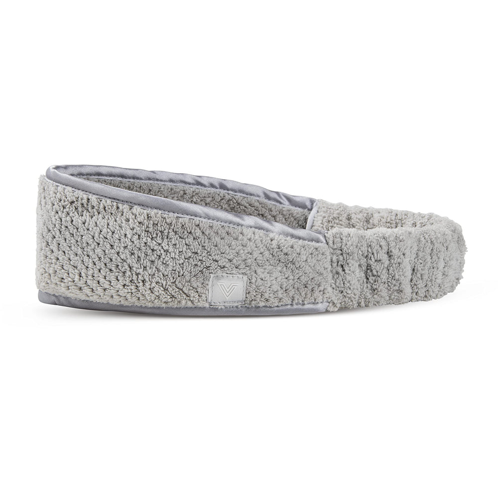 VOLO Luna Gray bandeau spa douceur pour cheveux protégés et confort premium.