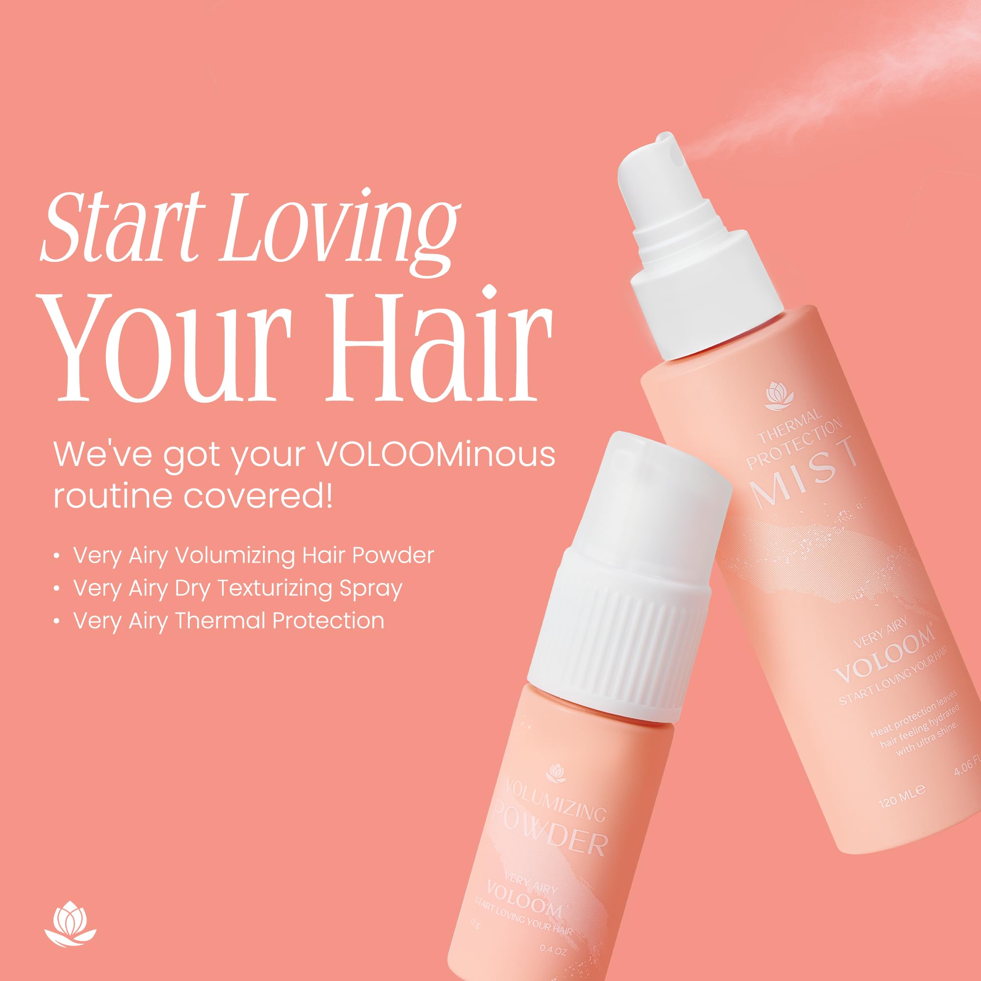 VOLOOM usage avec fer volumisant pour obtenir plus de volume durable.