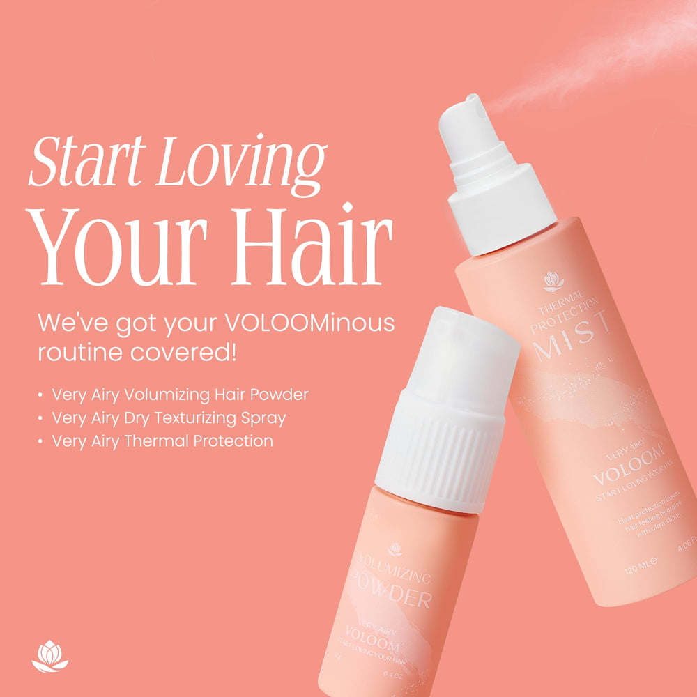 VOLOOM usage avec fer volumisant pour obtenir plus de volume durable.