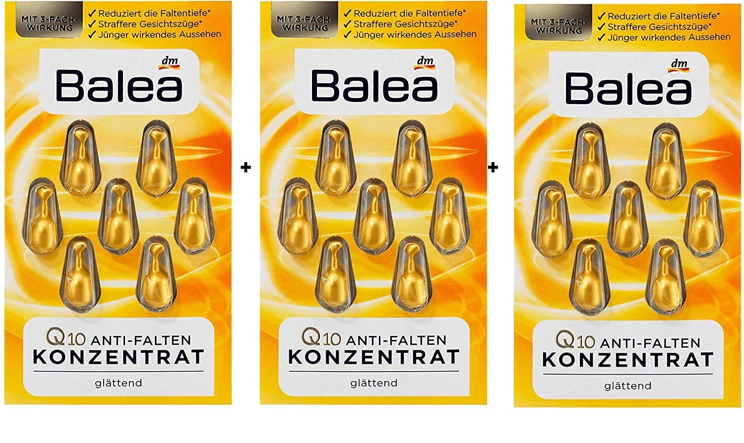 Voltafas Balea Q10 Sérum paquets de 21 capsules pour routine pratique
