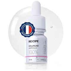 Aperçu de l'ampoule Volufiline RE:CIPE avec pipette pour dosage précis.