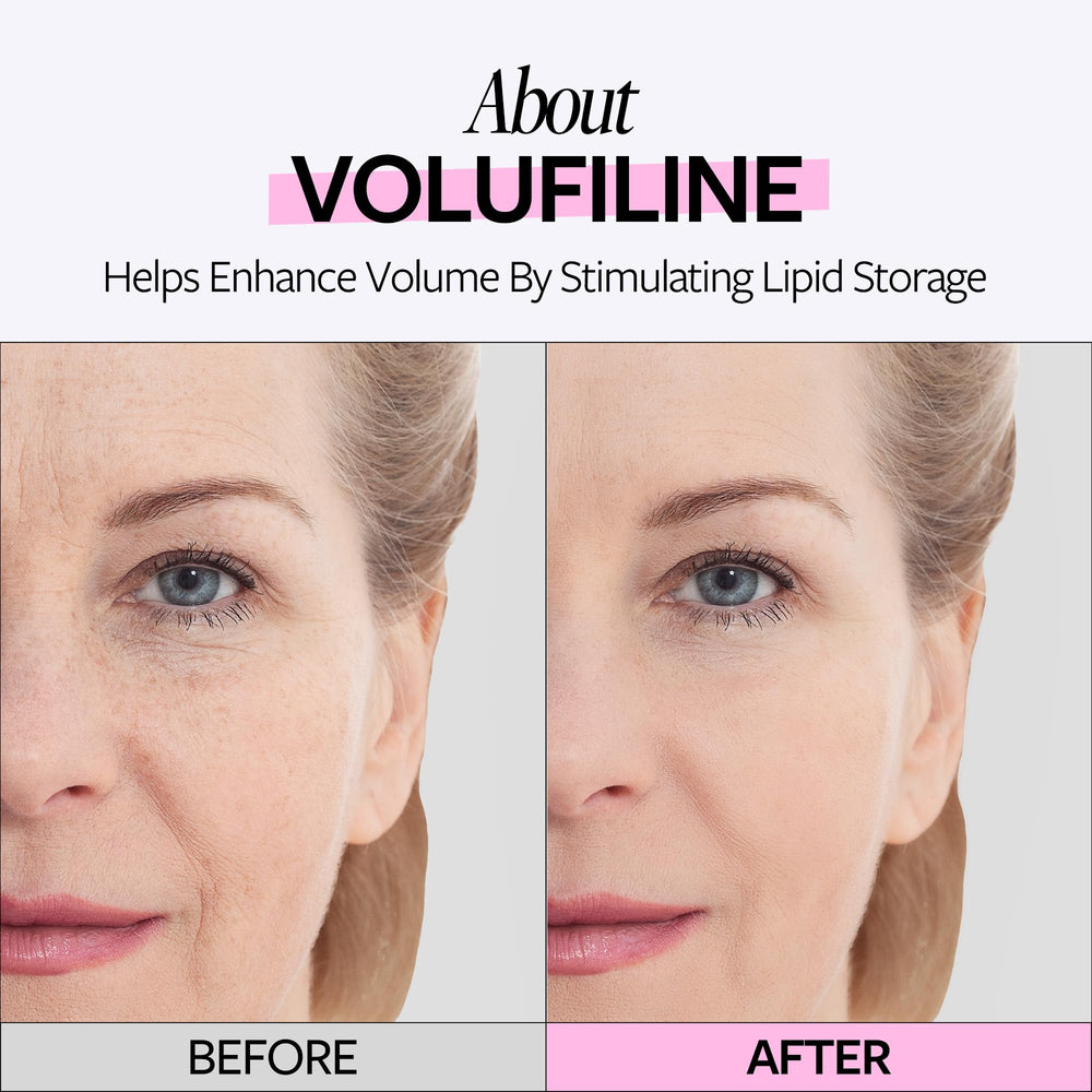 Volufiline montre une utilisation sur le visage et le corps.