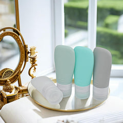 Vonpri bouteilles silicone voyage compactes pour espace restreint