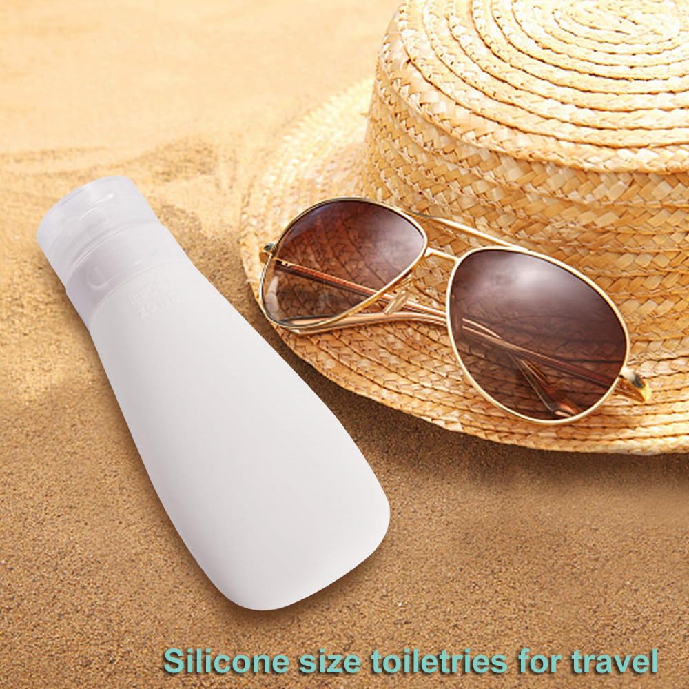 Vonpri bouteilles silicone voyage réutilisables pratiques