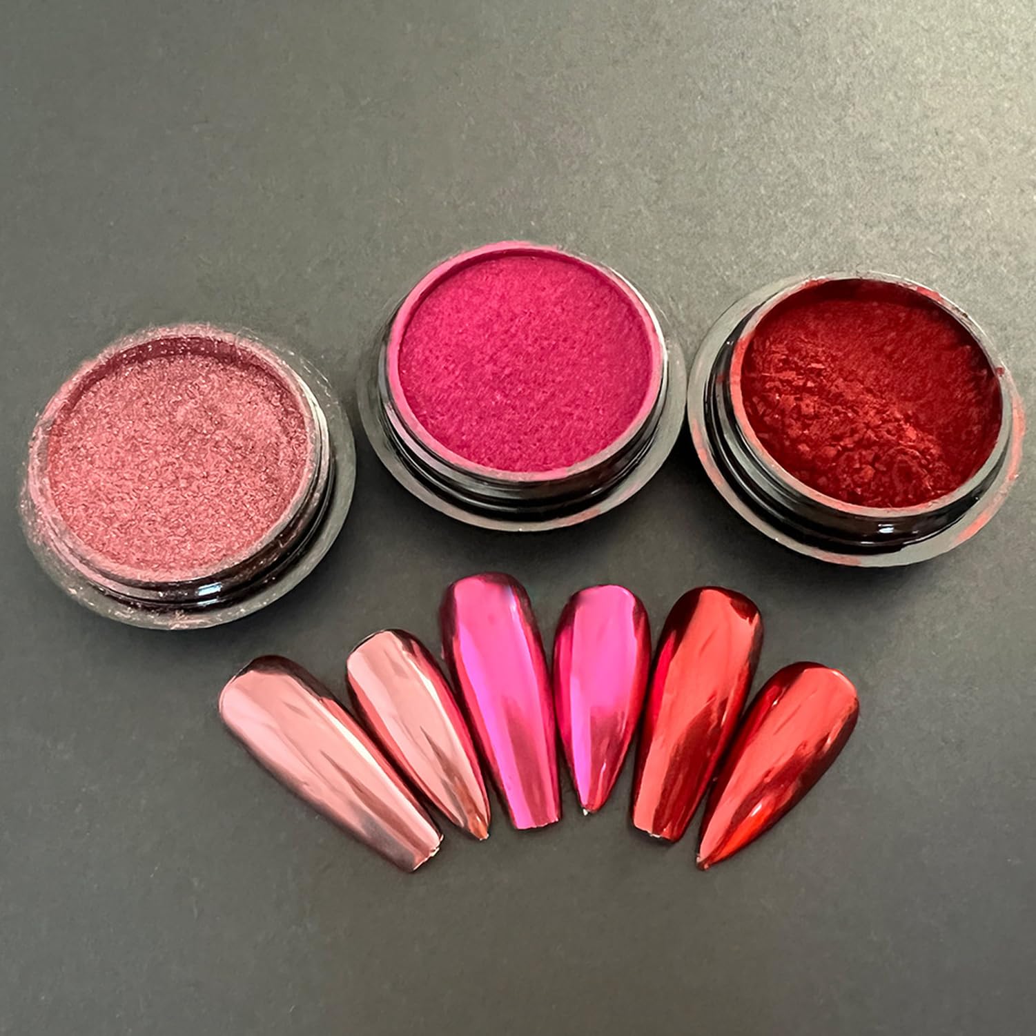 Vonrui poudre chrome rose pots offre un effet miroir spectaculaire sur vos ongles.