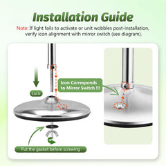 Miroir VORREMIRR à rotation 360° pour angles variés.