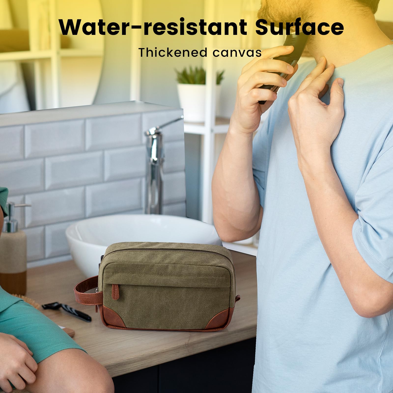Matériaux toile résistante et PU sur le Vorspack vert pour protection et durabilité.