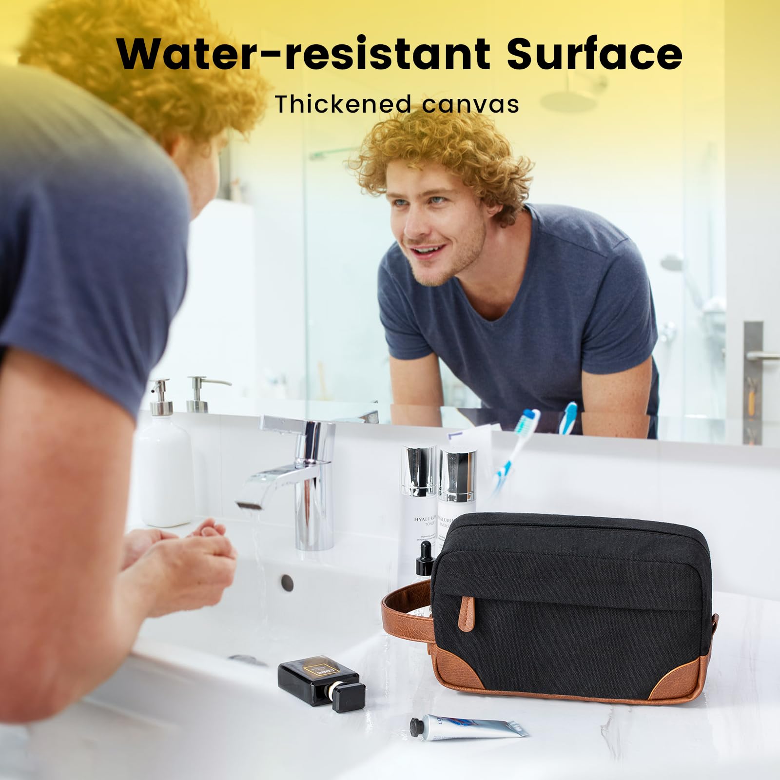 Vorspack sac de toilettes avec fermeture éclair SBS pour une ouverture rapide.