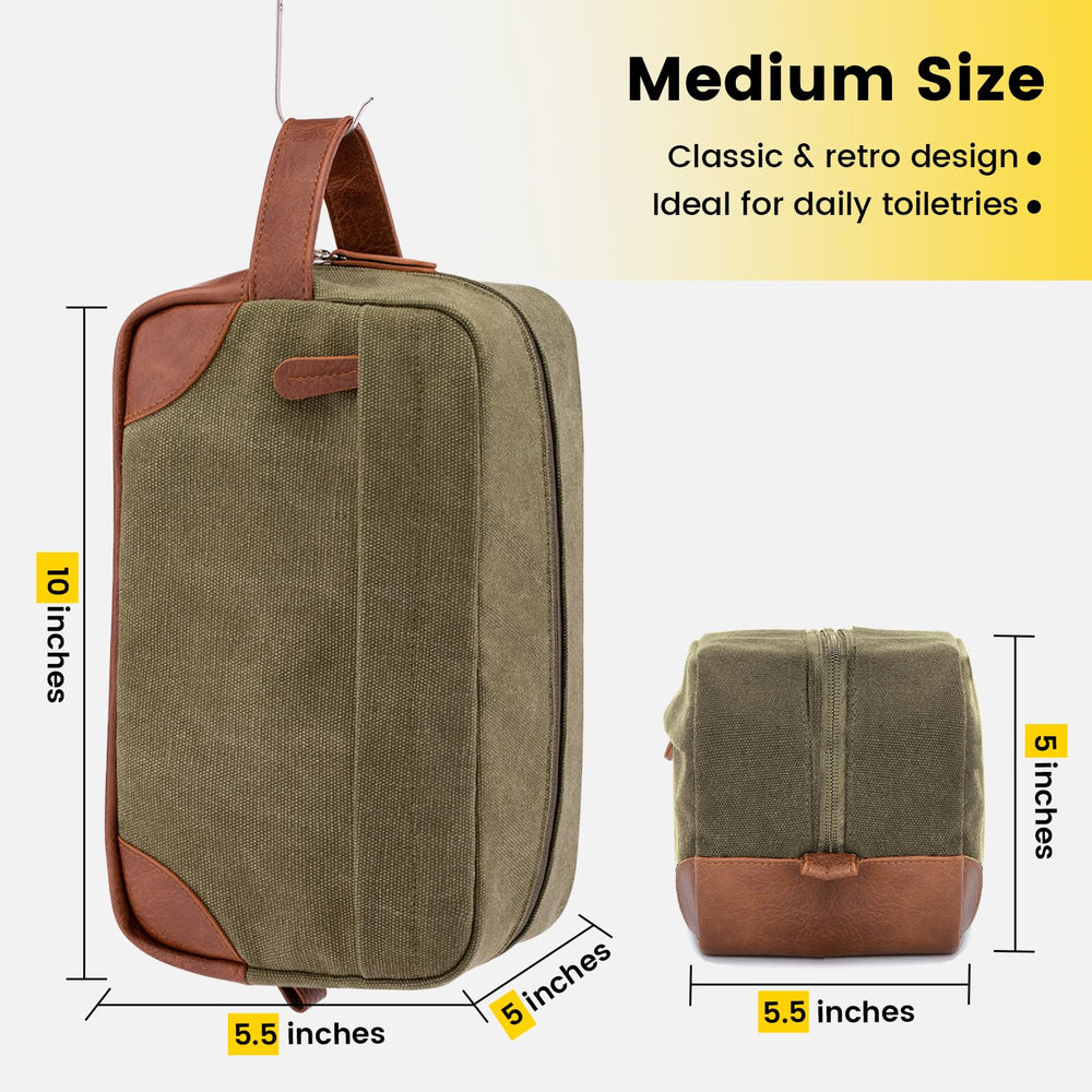 Vorspack sac de toilette vert grande capacité pour tous vos essentiels.