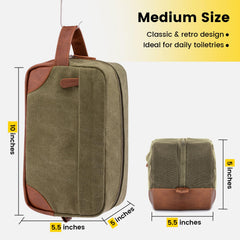 Vorspack sac de toilette vert grande capacité pour tous vos essentiels.