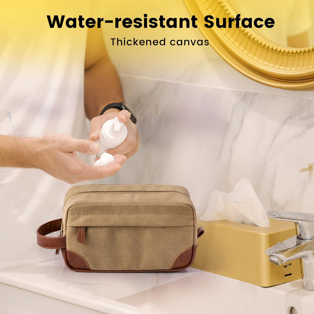 Vorspack sac toilette voyage pendu poignée en cuir renforcée pour le transport