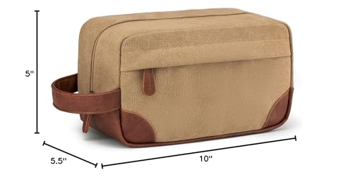 Vorspack sac toilette voyage pendu design marron élégant et polyvalent