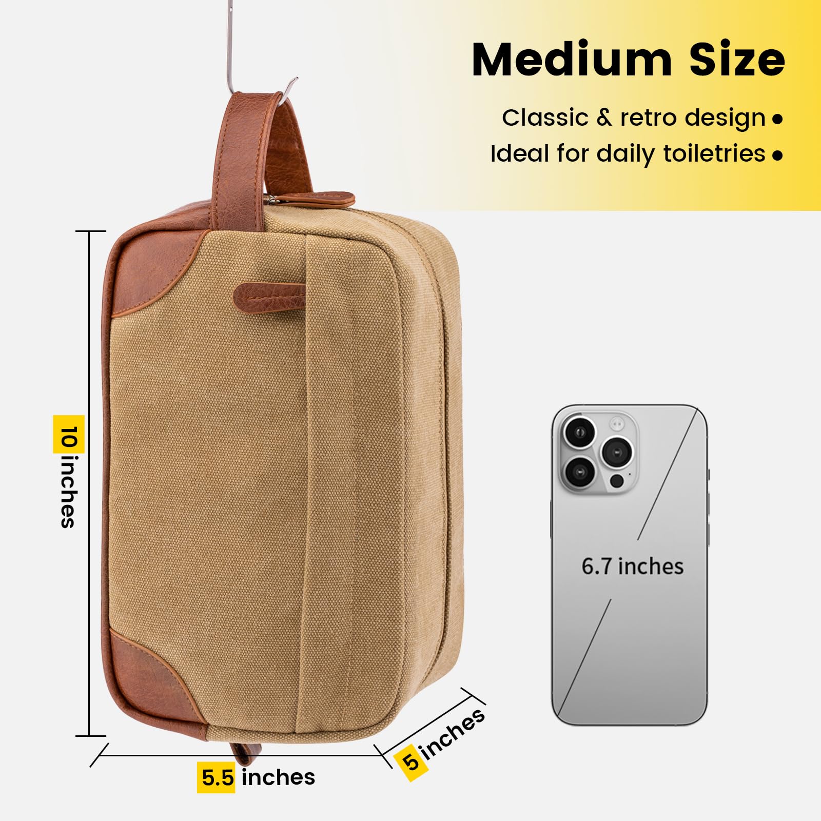 Vorspack sac toilette voyage pendu grande capacité pour essentiels de voyage