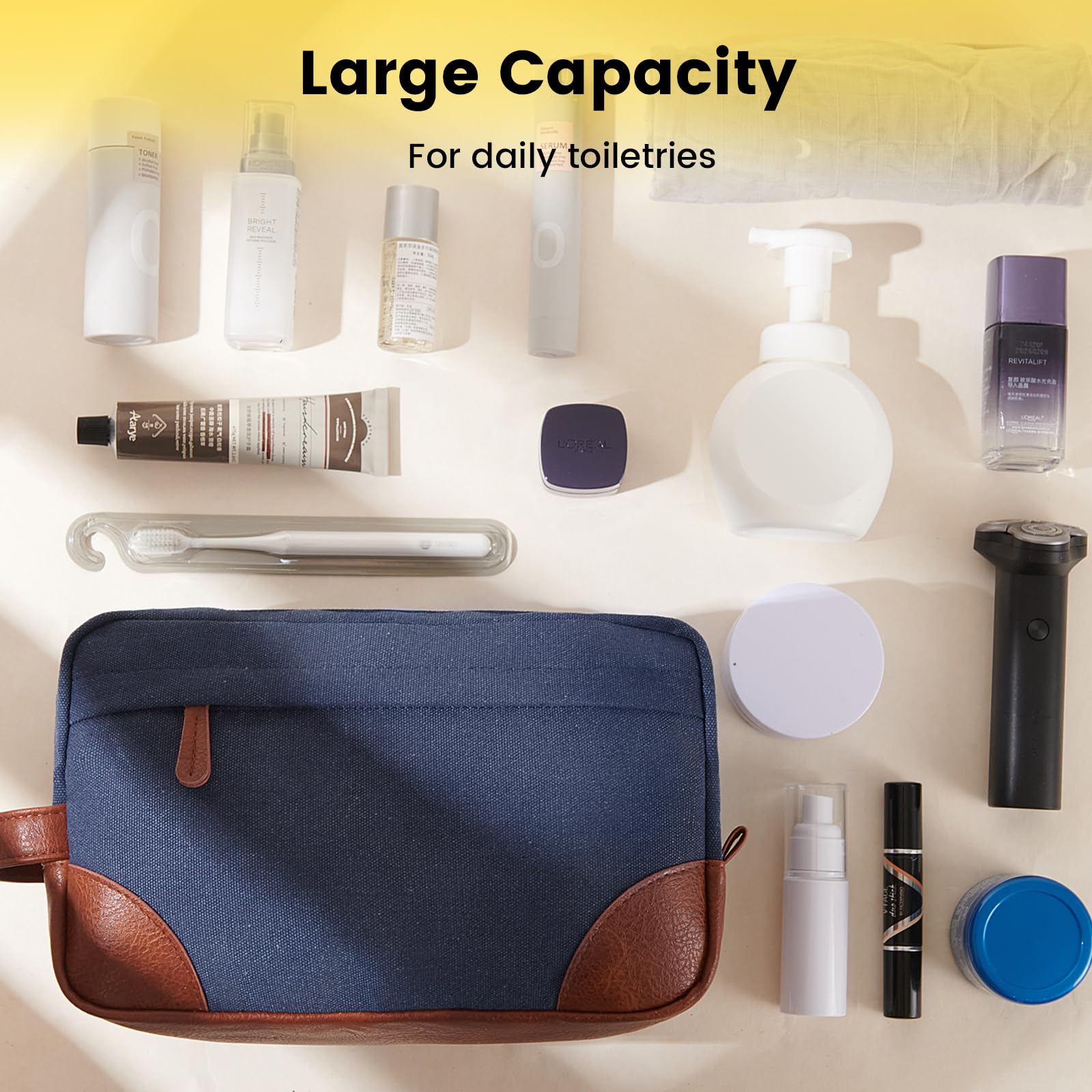 Vorspack sac toilette voyage suspendu, base renforcée pour une meilleure stabilité.
