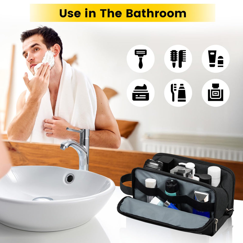 Vorspack sacoche toilette, fermeture SBS fluide et poignée latérale pour transport facile.