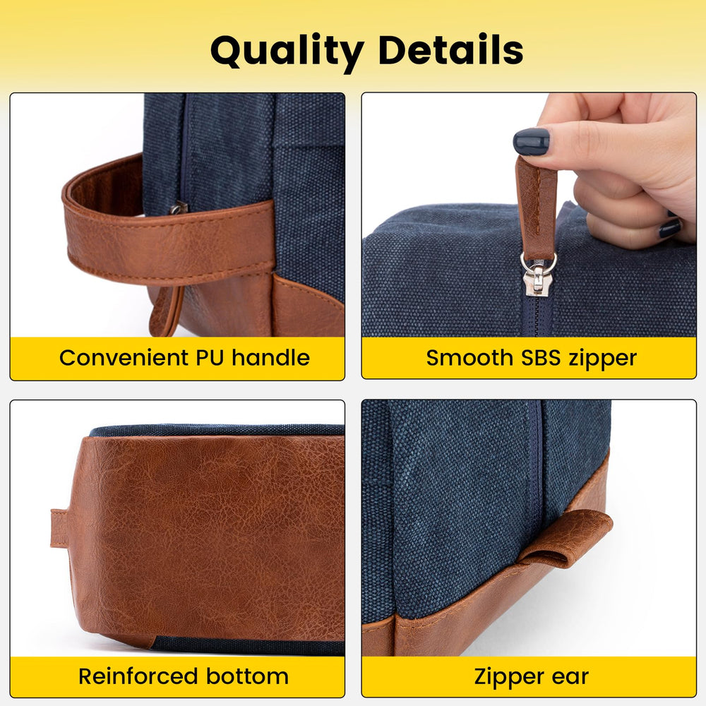 Vorspack trousse de toilette extérieur résistant avec poche frontale pour accès rapide