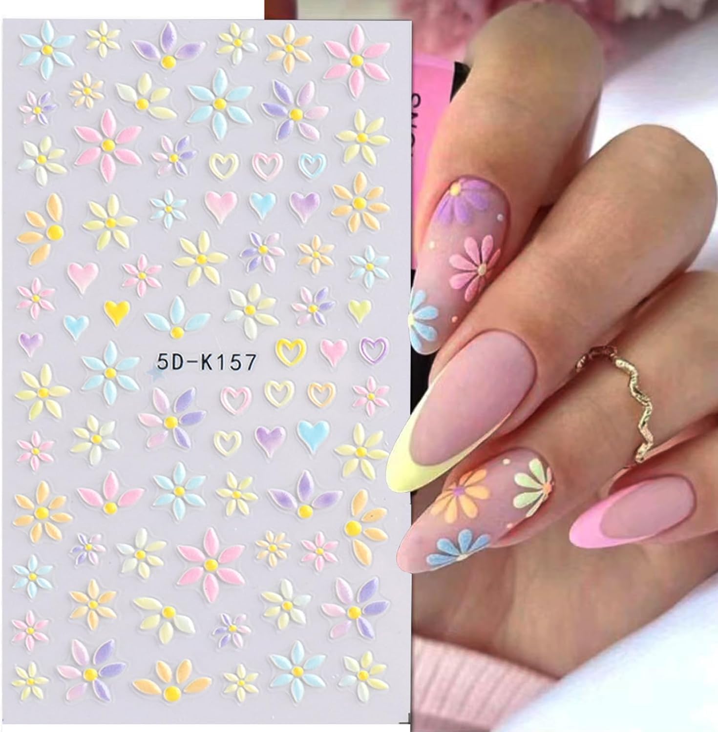 VOTACOS Accessoires fleurs ongles embossés pour des motifs élégants et rapides.