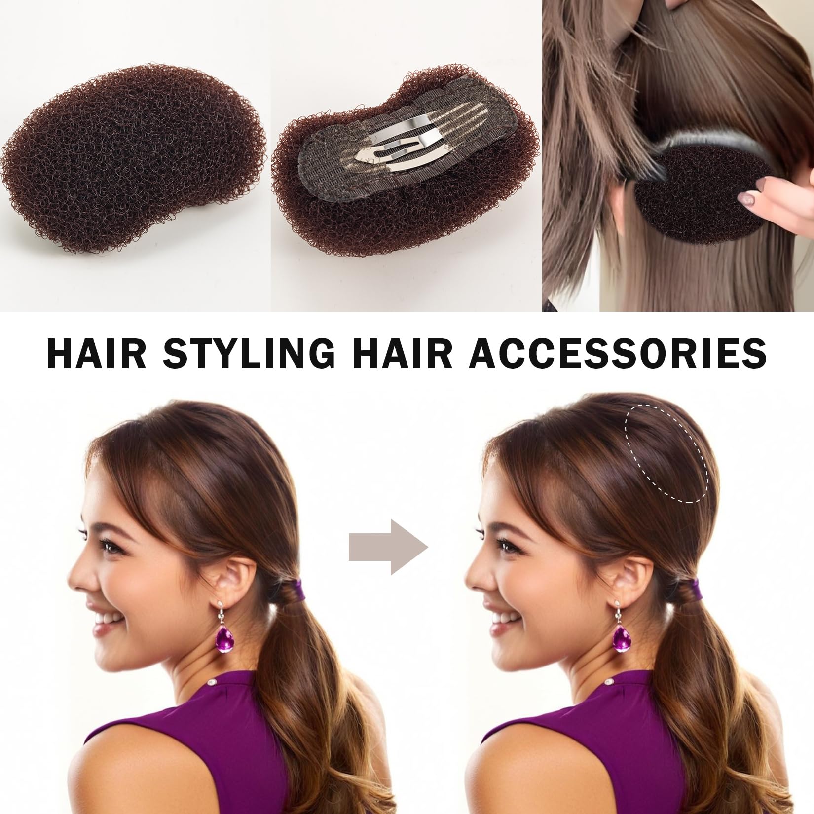 Vouchmind insertion-eponges-cheveux étape de mise en place rapide.