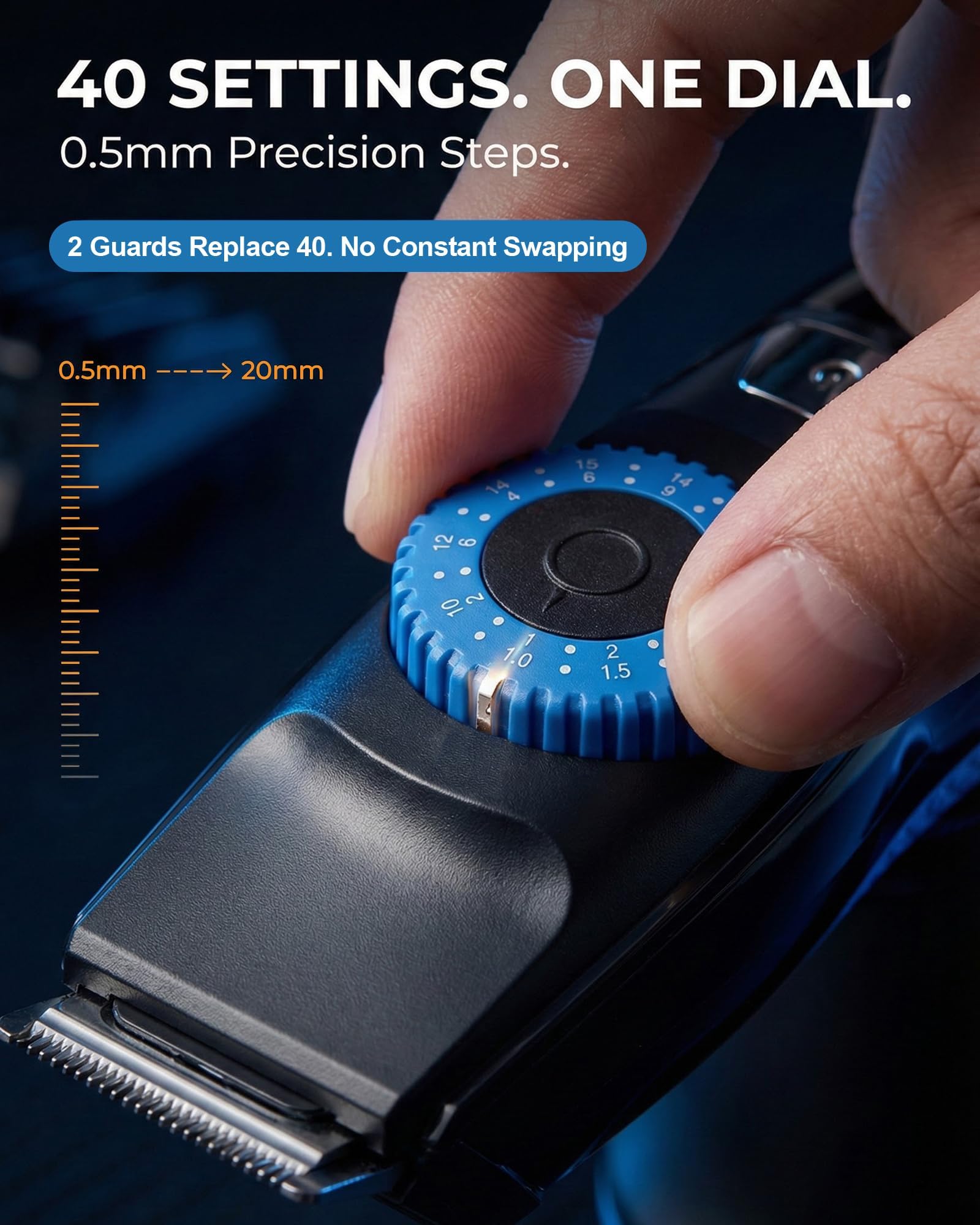 Dial Pro-Wheel 0,5 à 20 mm pour des longueurs précises.