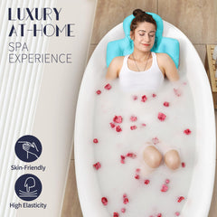 VOXOR coussin bain avec sac lavage bleu facilite l entretien et le rangement.