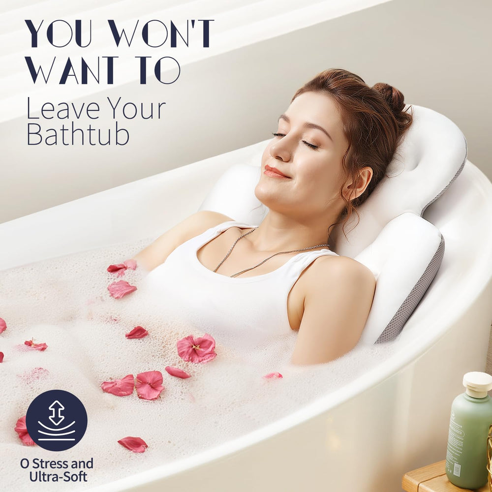 VOXOR coussin bain épais 2,3 pouces soutient nuque et dos
