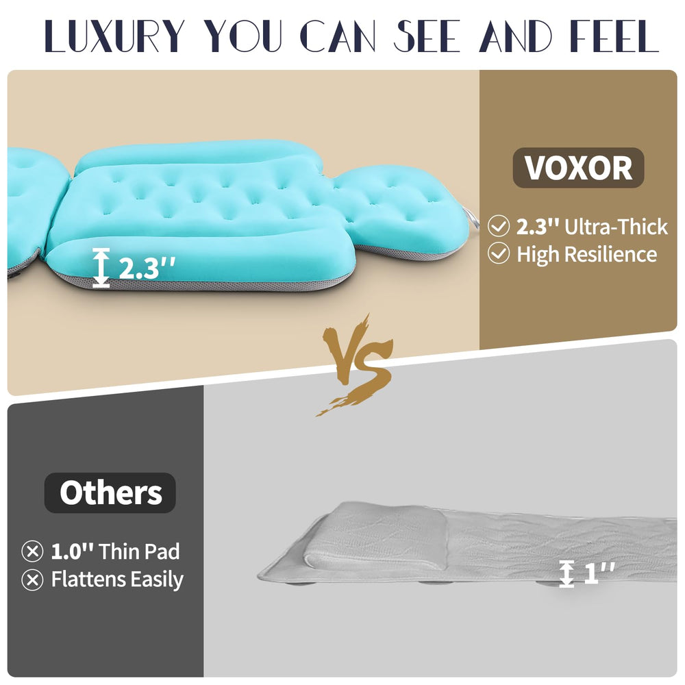 VOXOR coussin bain epaisseur luxe 2,3 pouces procure un confort enveloppant.