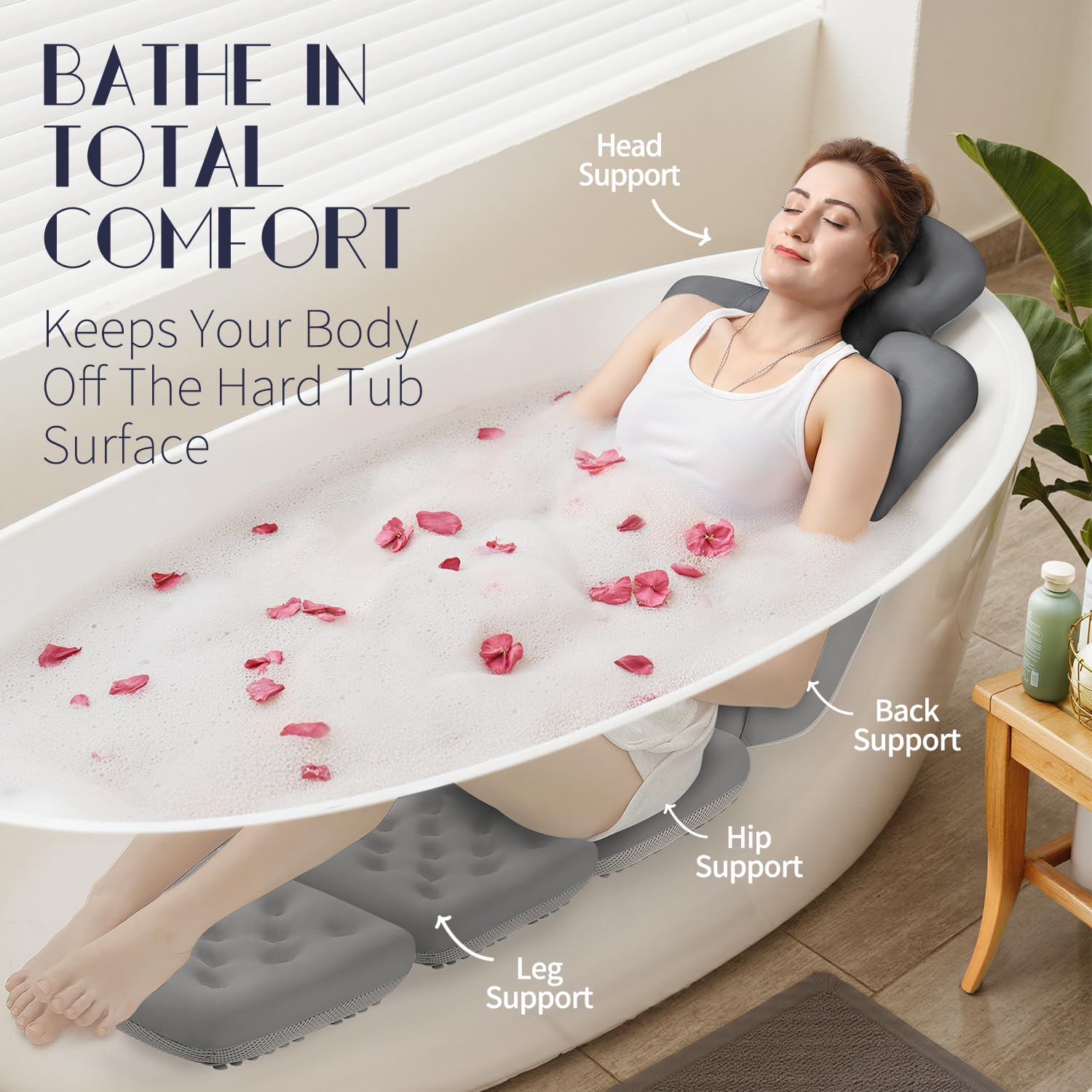 VOXOR design luxe bain avec 5D Air Mesh pour le confort.