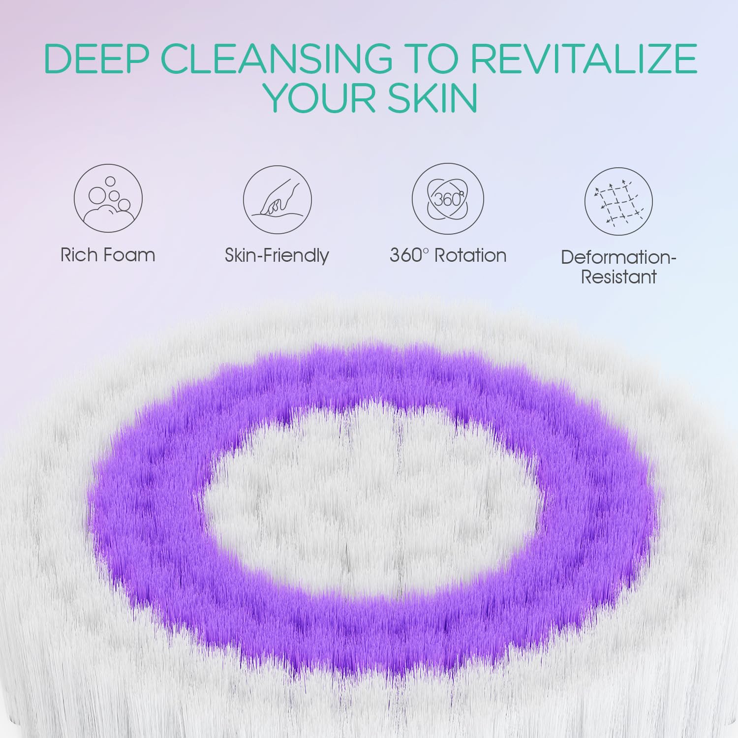 Brosse VOYOR, anse longue ergonomique, prise en main confortable.