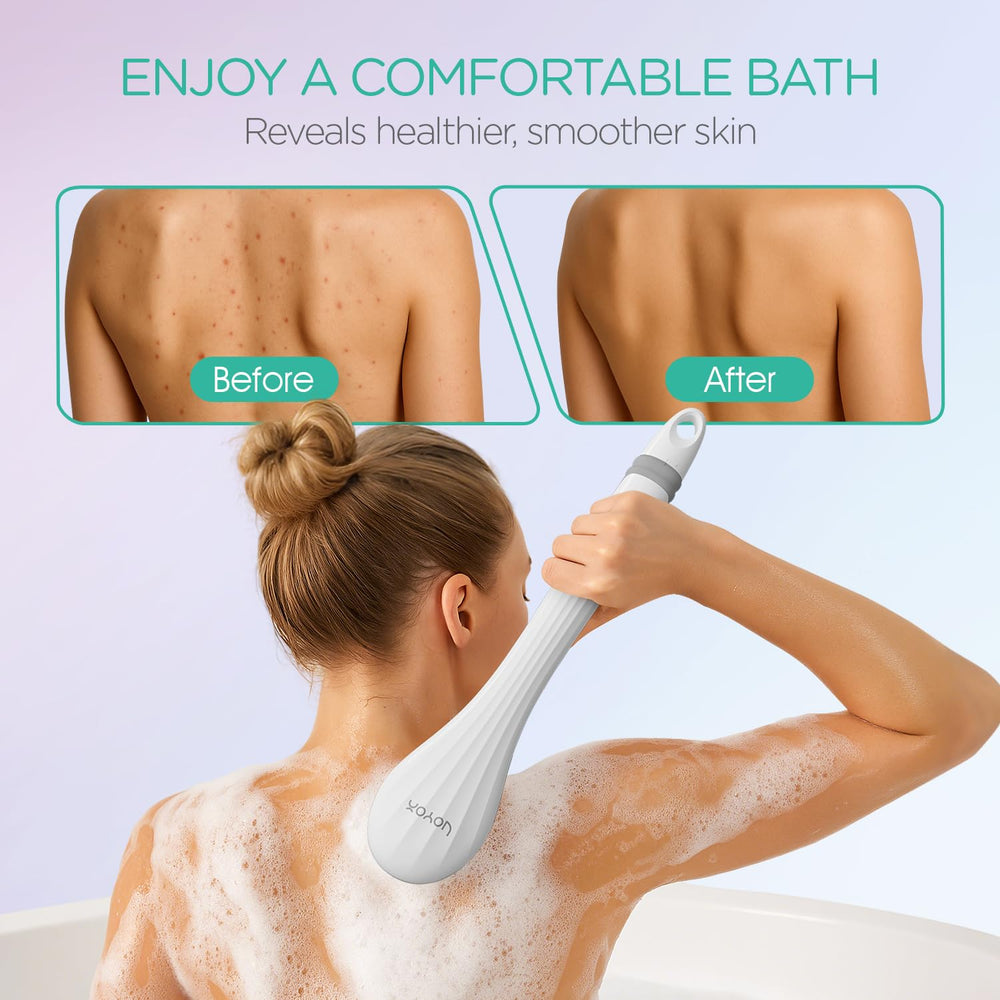 Utilisation sous la douche pour une peau propre et rafraîchie avec VOYOR.