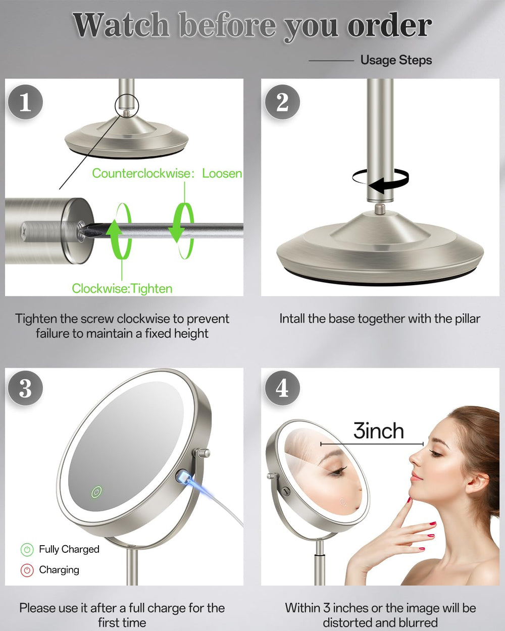 Miroir vpu hauteur reglable sur bureau pour un confort optimal
