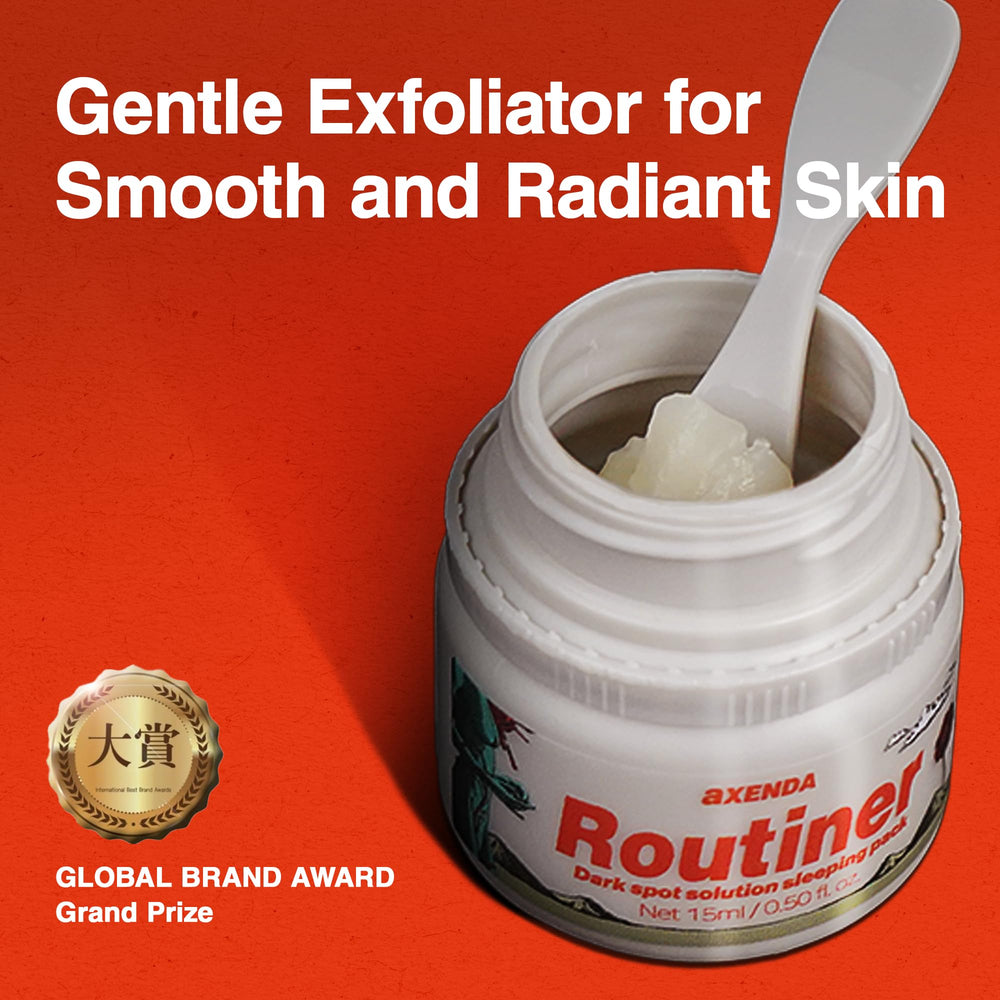 AXENDA Routiner Exfoliant Texture Gel: texture légère pour peau purifiée et douce.