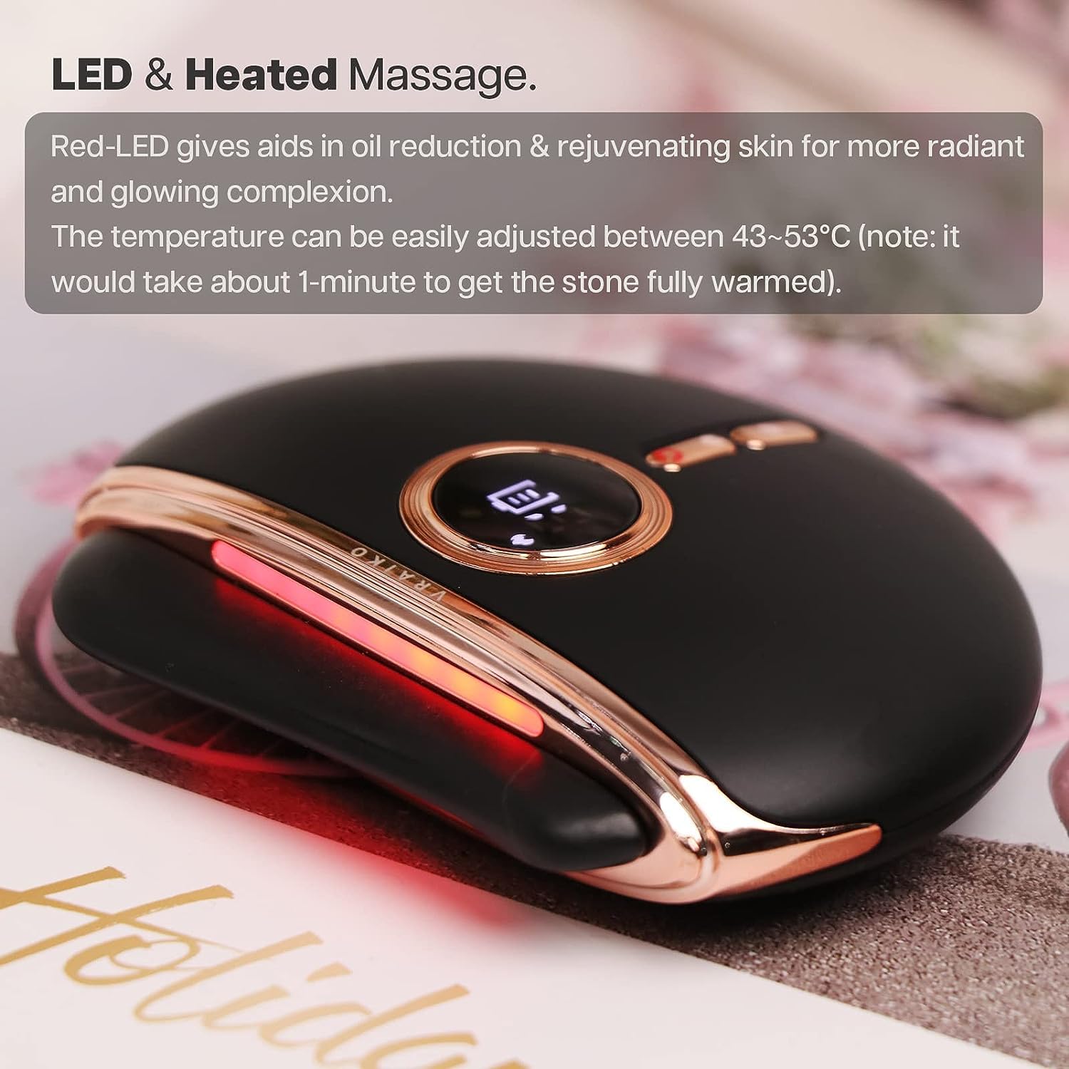 VRAIKO Eclipse Gua Sha Vibration — massage facial relaxant façon spa à domicile.