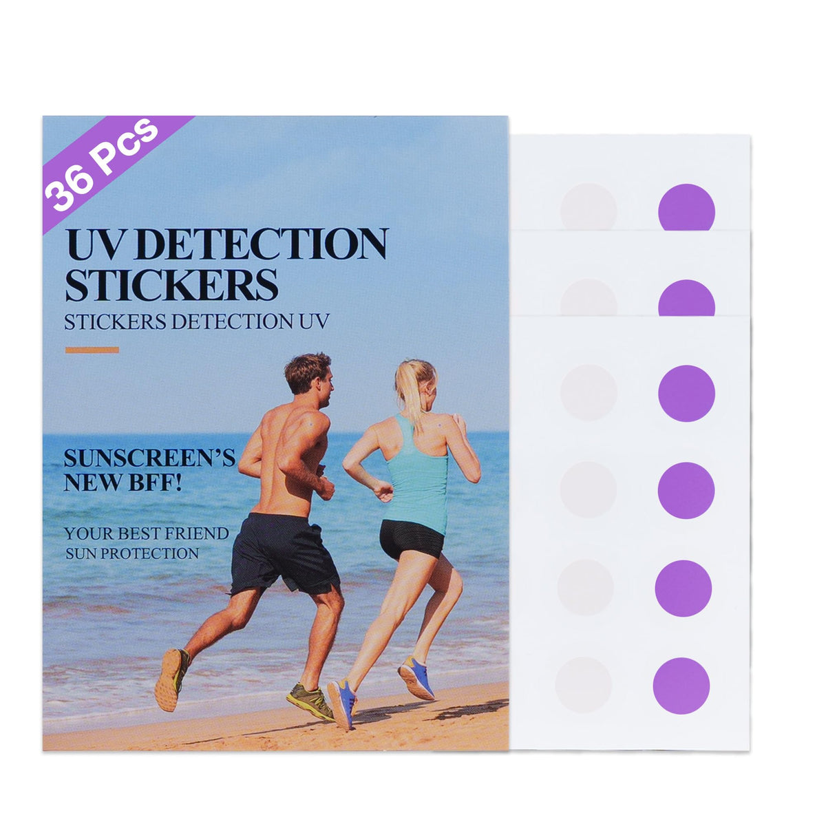 Stickers UV VRAIKO emballage prêt à découvrir la protection solaire