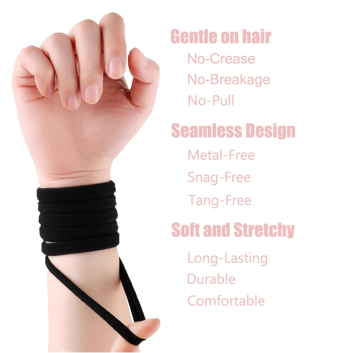 Ensemble 15 attaches cheveux Vrose Flosi, solution polyvalente pour quotidien et sport.