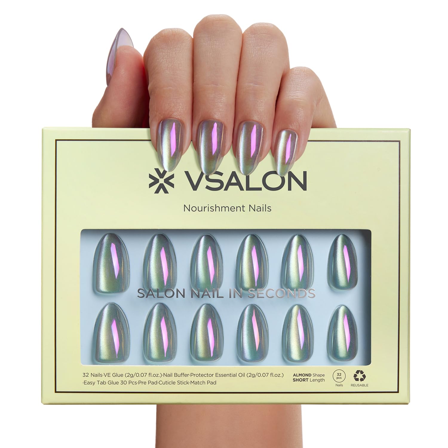 Colle sèche rapide VSALON pour fixation solide et durable.