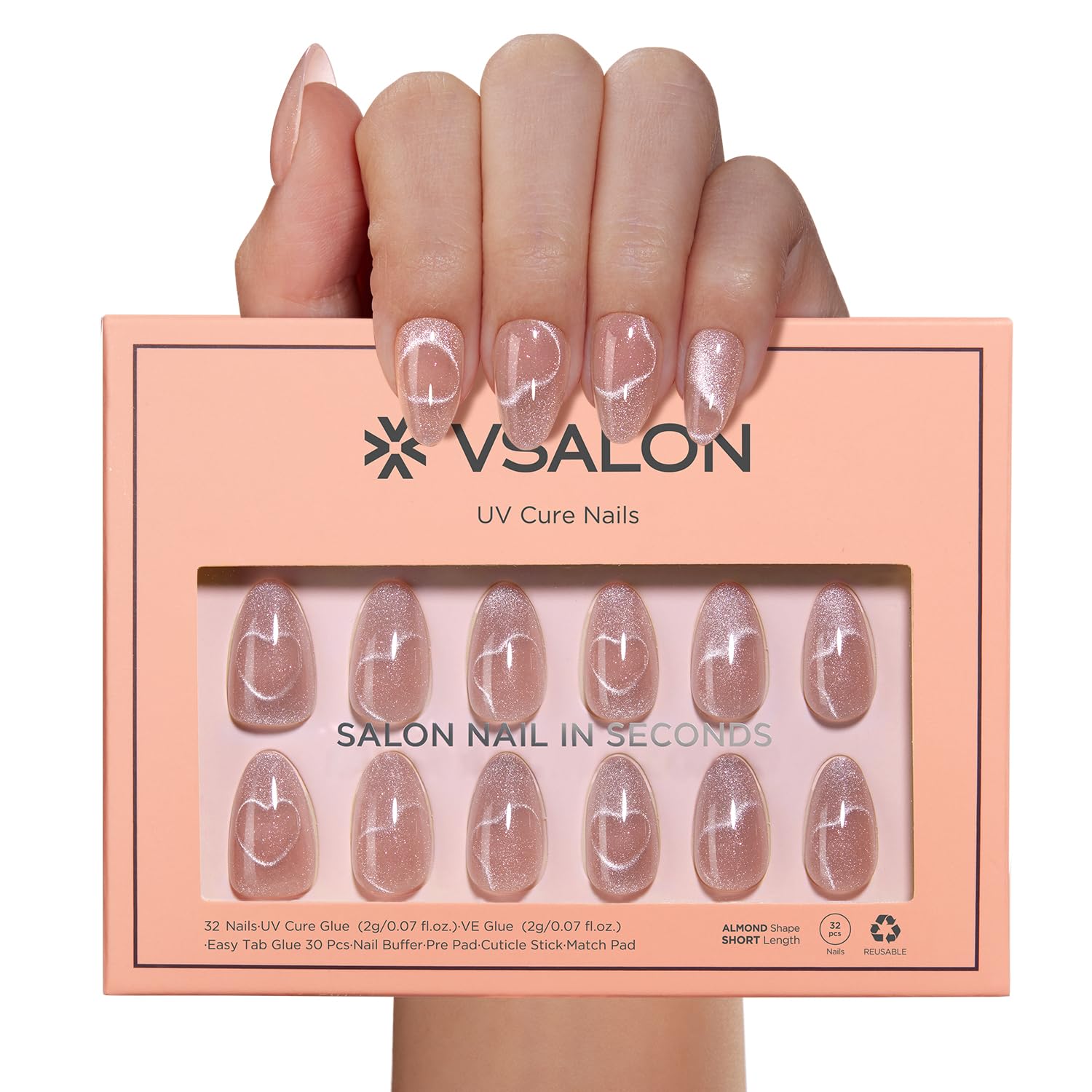 VSALON Kit réutilisable, maniucure polyvalente et pratique.