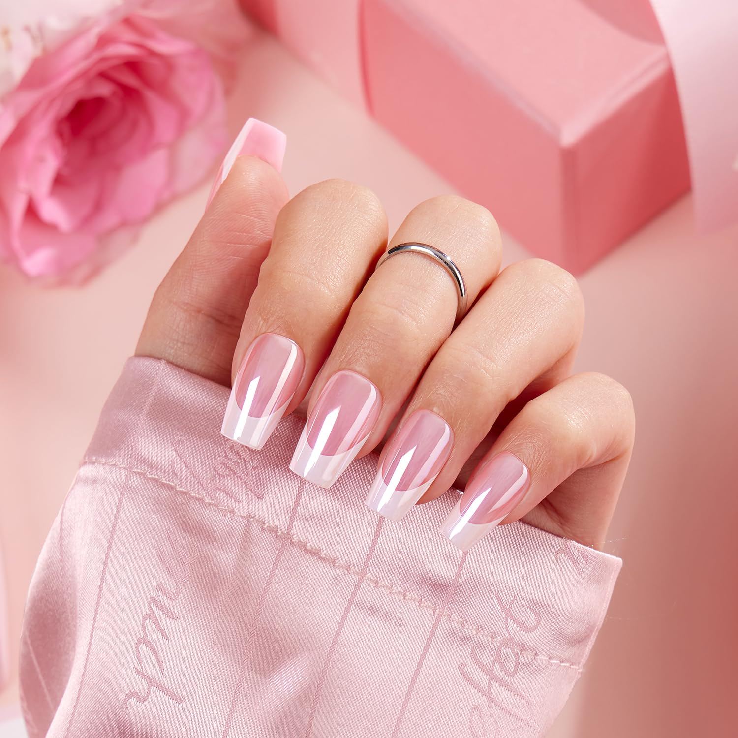 VSALON: ensemble complet de 32 pièces, 16 tailles, rose à la française.