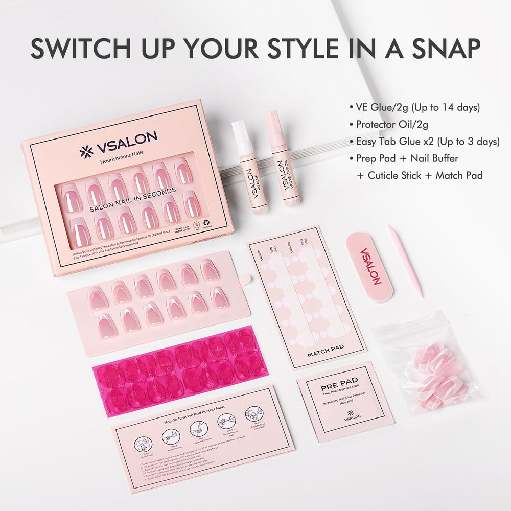 VSALON: huile cuticule bonus pour nourrir et protéger les ongles naturels.