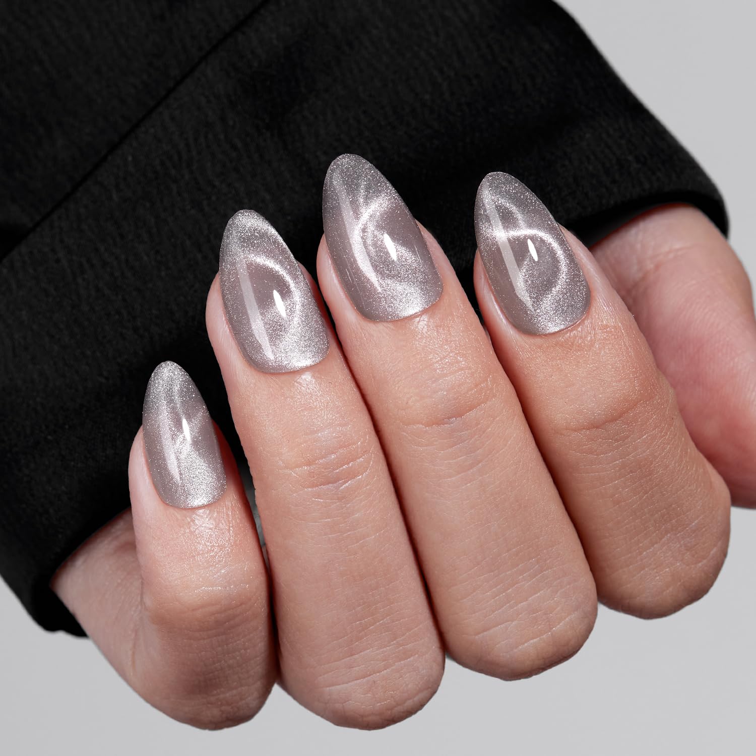 VSALON ongles autocollants brillants miroir pour une manucure salon à domicile.