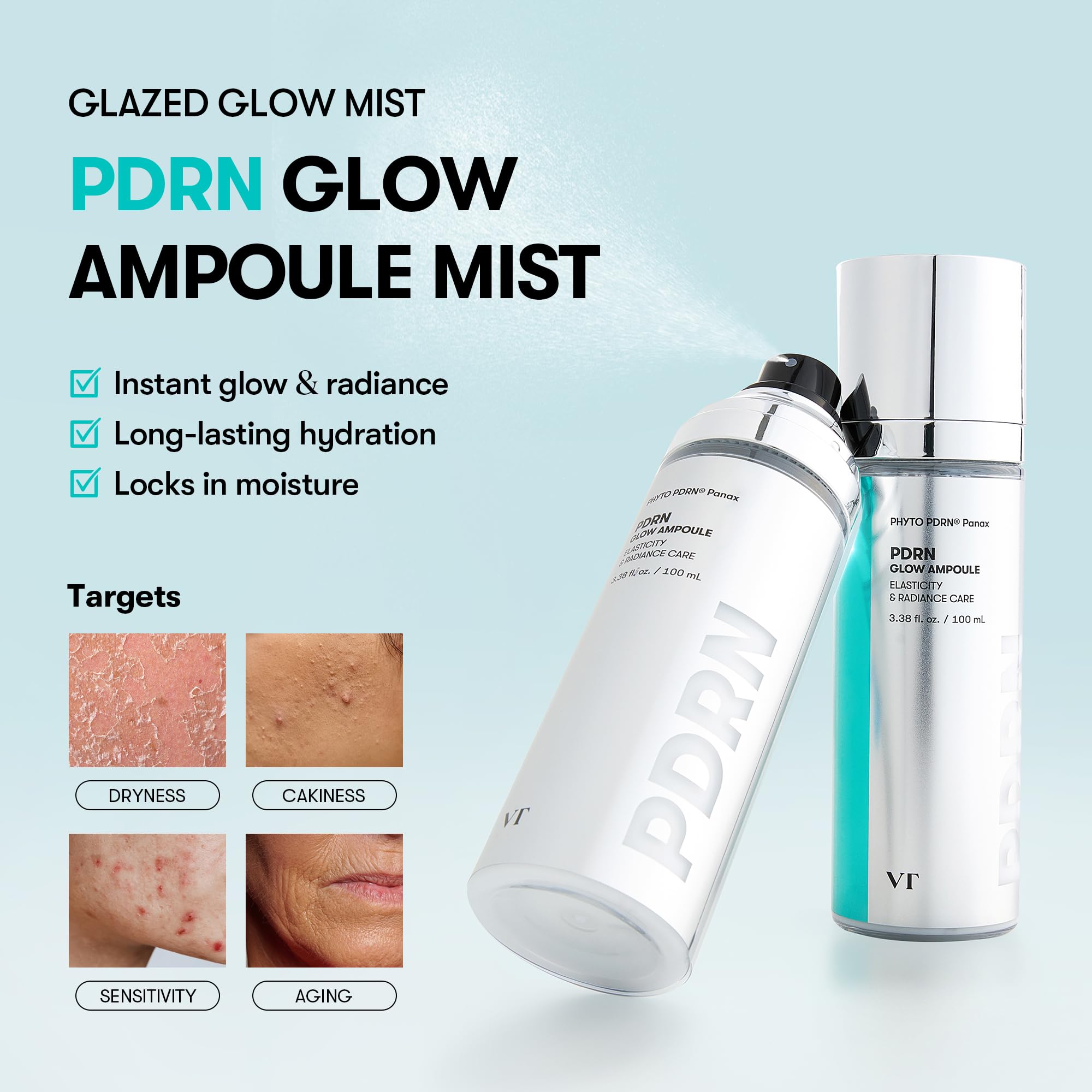 VT COSMETICS brume-visage-pdrn hydratation rapide.