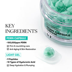 VT COSMETICS – détails des capsules PDRN et concentration élevée.