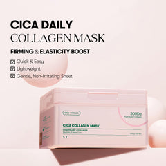 VT COSMETICS CICA Collagen Daily Mask 30 masques pour une routine hydratante